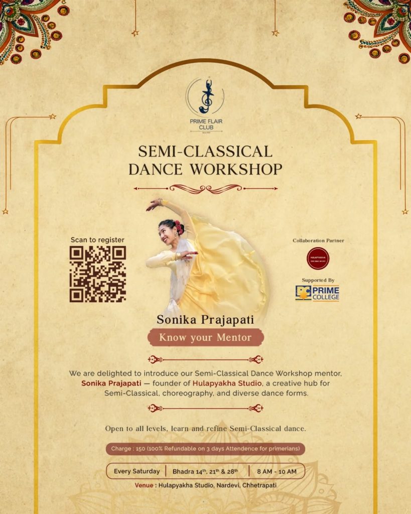 Mentor, Semi Classical Dance Workshop